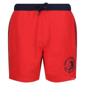 Regatta Mens Bentham Swim Shorts / High Risk Red/Navy
